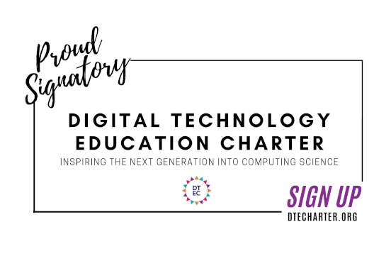 An image of the Digital Technology Education Charter logo